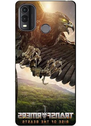Силиконовый чехол бампер для nokia g11 plus с рисунком эйрэйзор звероботы трансформеры transformers