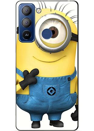 Силіконовий чохол бампер для tecno pop 5 pro з малюнком міньйон кевін minion