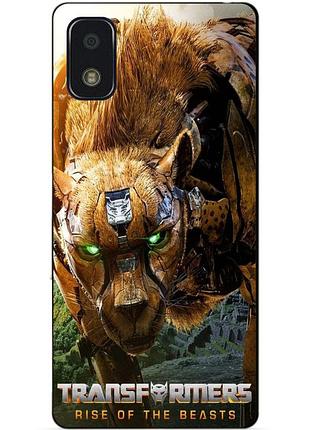 Силиконовый чехол бампер для zte blade l210 с рисунком читор звероботы трансформеры transformers