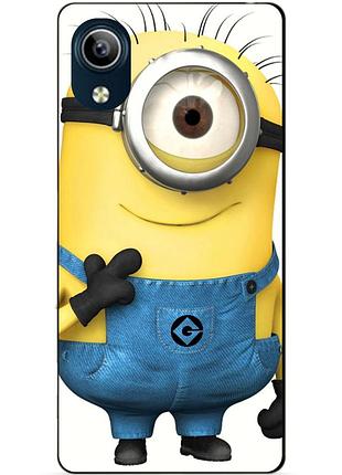 Силіконовий чохол бампер для vivo y91c з малюнком міньйон кевін minion