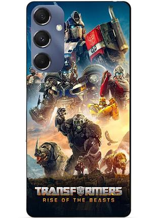 Силиконовый чехол бампер для samsung m34 5g с картинкой звероботы трансформеры transformers