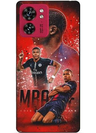 Силіконовий бампер чохол для motorola edge 40 з малюнком мбаппе псж mbappe