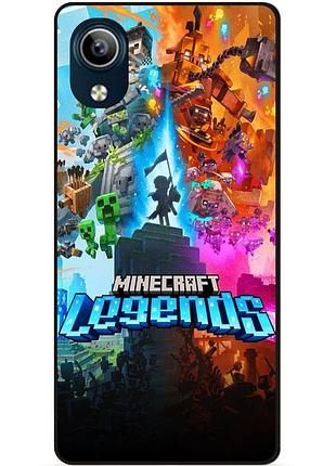 Силіконовий чохол бампер для vivo y91c гра майнкрафт minecraft