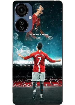 Силіконовий чохол бампер для tecno camon 19 neo з малюнком роналдо мю ronaldo