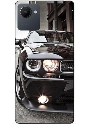 Силиконовый чехол бампер для realme c30s с рисунком dodge машина авто