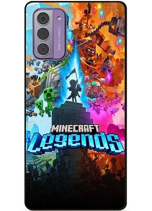 Силиконовый чехол бампер для nokia g42 игра майнкрафт minecraft