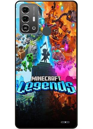 Силіконовий бампер чохол для zte blade a53 pro гра майнкрафт minecraft