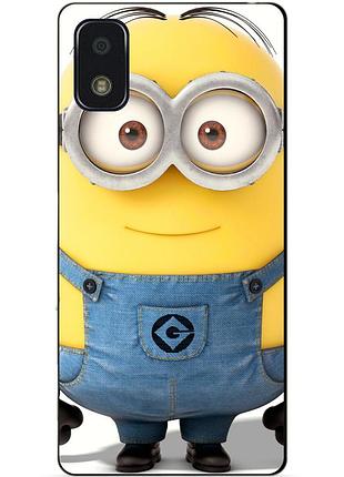 Силиконовый чехол бампер для zte blade l210 с рисунком миньон стюарт minion
