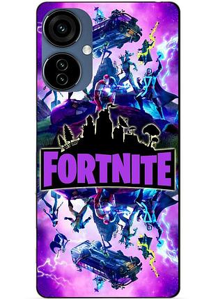 Силіконовий чохол бампер для tecno camon 19 neo з малюнком fortnite marvel фортнайт марвел