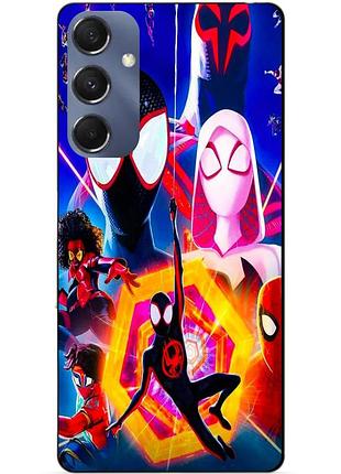Силиконовый чехол бампер для samsung m34 5g с рисунком spider man человек паук
