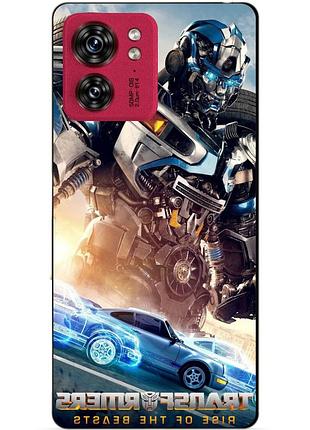 Силиконовый чехол бампер для motorola edge 40 с рисунком мираж трансформеры