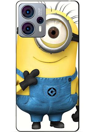 Силиконовый чехол бампер для motorola moto g23 с рисунком миньон кевин minion