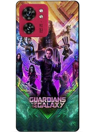 Силиконовый чехол бампер для motorola edge 40 с рисунком стражи галактики guardians of the galaxy