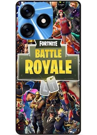 Силіконовий чохол бампер для tecno spark 10 гра fortnite фортнайт