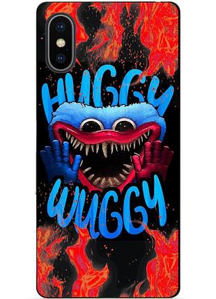 Силиконовый чехол бампер для iphone xs с рисунком хагги вагги huggy wuggy