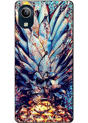 Силіконовий чохол бампер для vivo y1s з малюнком ананас