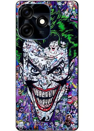 Силіконовий чохол бампер для tecno spark 10c з малюнком джокер joker