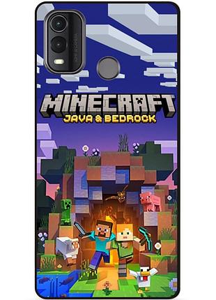 Силіконовий чохол бампер для nokia g11 plus з картинкою майнкрафт minecraft