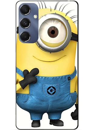 Силиконовый чехол бампер для samsung m34 5g с рисунком миньон кевин minion