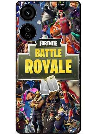 Силіконовий чохол бампер для tecno camon 19 neo гра fortnite фортнайт