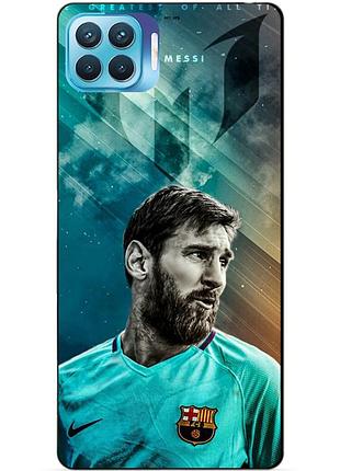 Силіконовий чохол бампер для oppo reno 4 lite з малюнком leo messi мессі