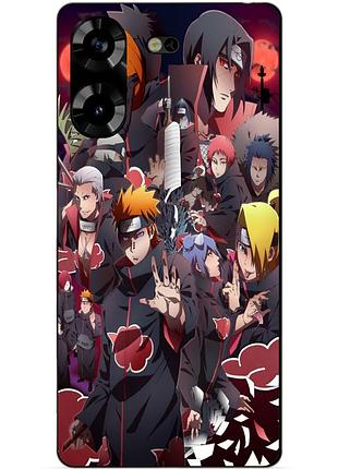 Силіконовий чохол бампер для tecno pova 5 з малюнком наруто naruto аніме