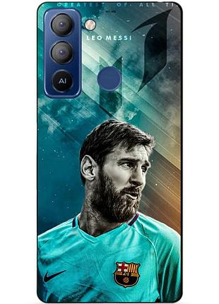 Силіконовий чохол бампер для tecno pop 5 lte з малюнком leo messi мессі