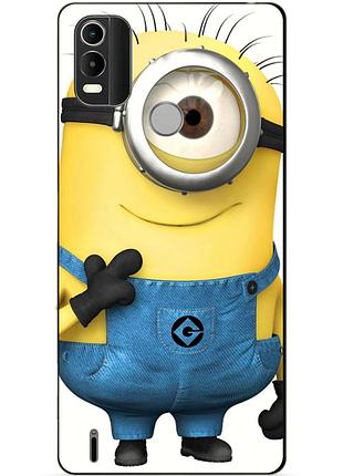 Силіконовий чохол бампер для nokia c21 plus з малюнком міньйон кевін minion