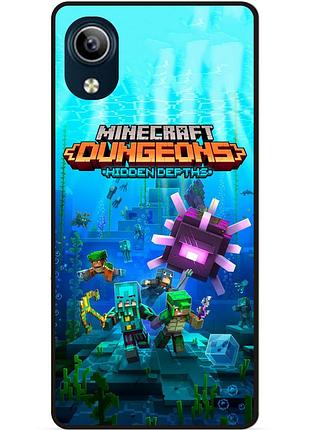 Силіконовий чохол бампер для vivo y1s з малюнком майнкрафт minecraft