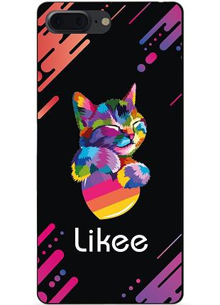 Силиконовый чехол бампер для iphone 7 plus с рисунком likee лайки