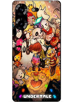 Силіконовий чохол бампер для tecno pova 5 з малюнком андертейл undertale