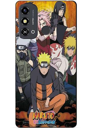 Силіконовий чохол бампер для zte blade a53 з малюнком naruto наруто аніме