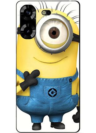 Силіконовий чохол бампер для tecno pova 5 з малюнком міньйон кевін minion