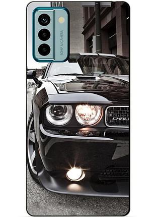 Силиконовый чехол бампер для nokia g22 с рисунком dodge додж машина авто