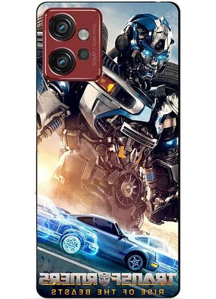 Силиконовый чехол бампер для motorola moto g32 с рисунком мираж трансформеры