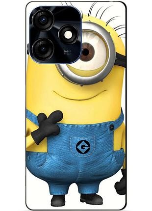 Силиконовый чехол бампер для tecno spark 10c с рисунком миньон кевин minion