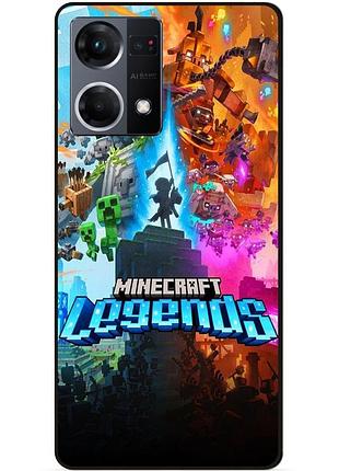 Силіконовий чохол бампер для oppo reno 7 гра майнкрафт minecraft