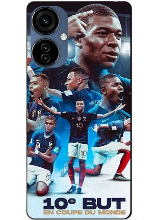 Силіконовий бампер чохол для tecno camon 19 neo з малюнком мбаппе франція mbappe