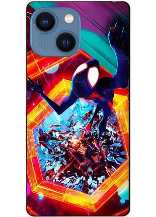 Силиконовый чехол бампер для iphone 13 с рисунком человек паук spider man