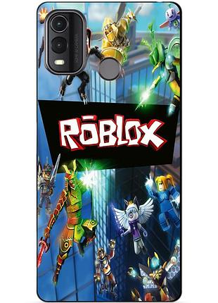 Силиконовый чехол бампер для nokia g11 plus с картинкой roblox роблокс