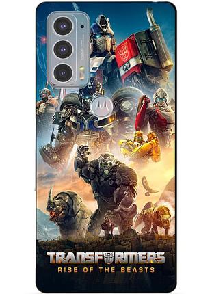 Силіконовий чохол бампер для motorola edge 20 з картинкою звіробої трансформери transformers