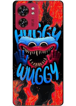Силіконовий чохол бампер для motorola edge 40 з малюнком хаггі вагі huggy wuggy