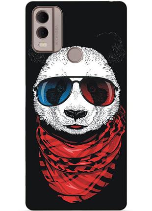 Силиконовый чехол бампер для nokia c22 с рисунком панда