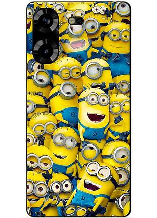 Силіконовий чохол бампер для tecno pova 5 з малюнком міньйони minion