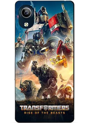 Силиконовый чехол бампер для vivo y91c с картинкой звероботы трансформеры transformers