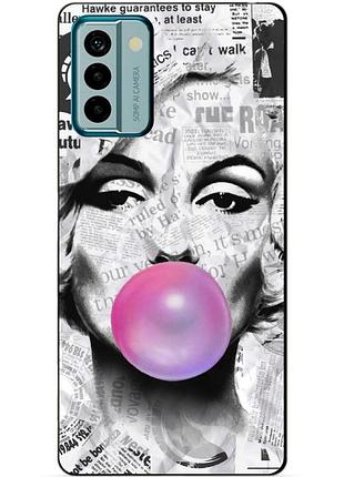 Силіконовий чохол бампер для nokia g22 з малюнком мерілін монро marilyn monroe
