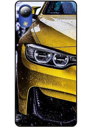 Силиконовый чехол бампер для zte blade l8 с рисунком bmw бмв машина авто