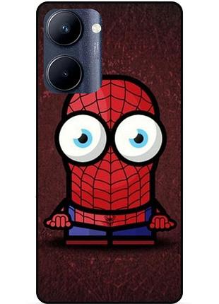 Силіконовий бампер чохол для realme c33 з малюнком міньйон людина-павук spider man