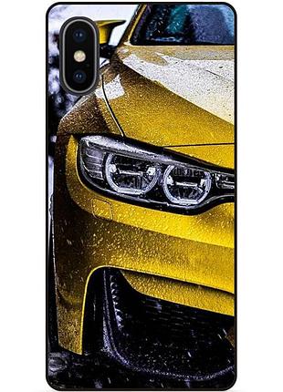 Силиконовый чехол бампер для iphone xs max с рисунком bmw бмв машина авто
