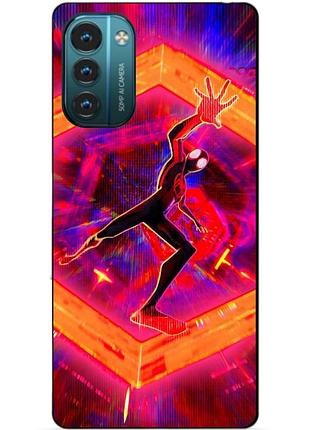 Силиконовый чехол бампер для nokia g11 с картинкой человек паук spider man
